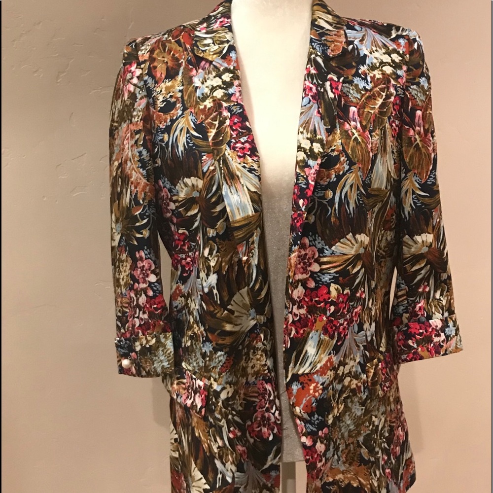 Beautiful Silk Floral Blazer